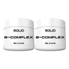 2 x SOLID Nutrition B-Complex, 90 caps