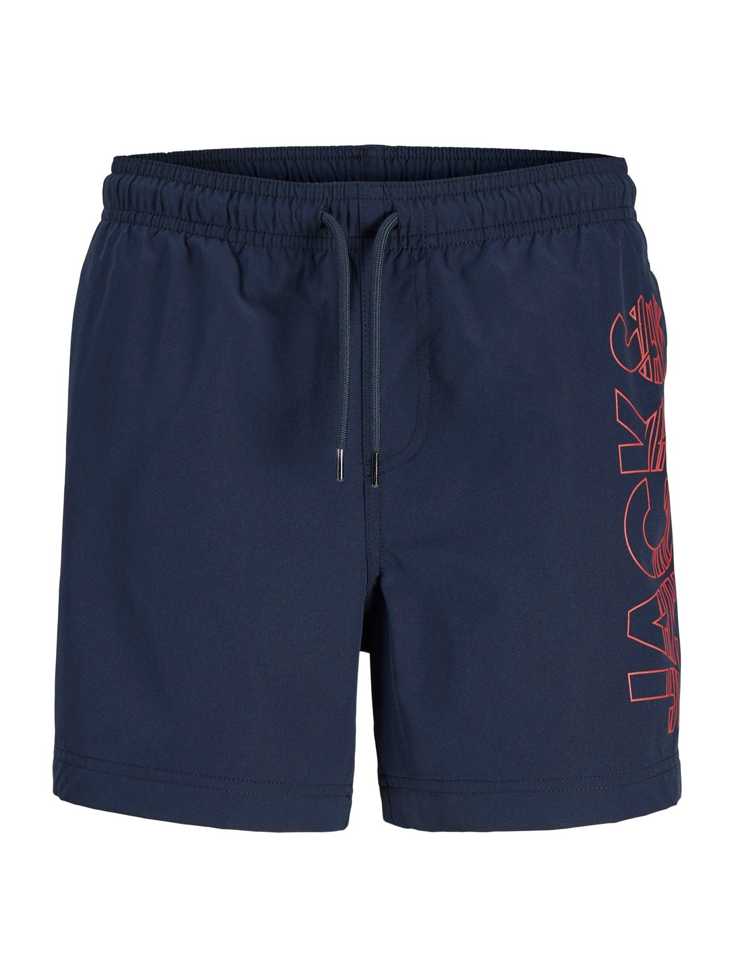 Jack & Jones Junior Badeshorts 'JPSTMaui Wave'  navy / rustrød