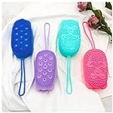 Badboll Snabbskummande badborste Silikon Skrubbning Artifact Bath Borste Massage Borste Vuxen Badboll Badsvamp (Size : Pink 1pcs)