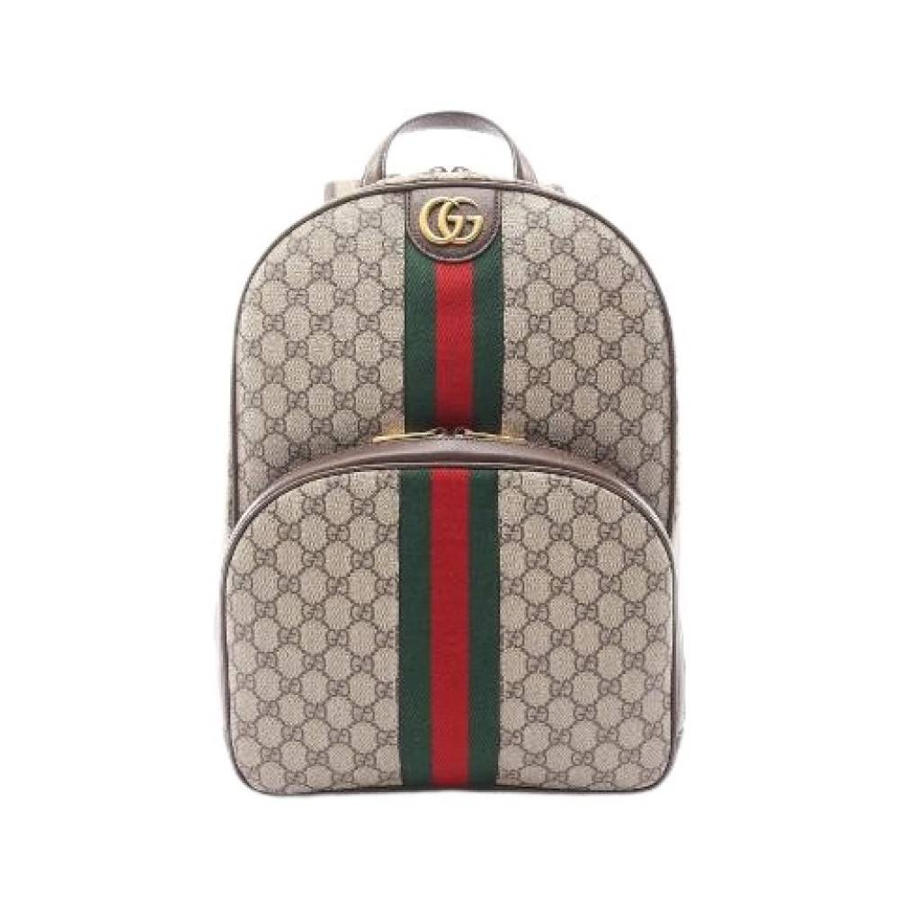 Gucci Vintage Pre-owned Ophidia GG Supreme Coated Canvas Rygsæk - Vintage - Dame - Beige - ONE SIZE - Uld