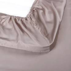 Dra på lakan Bambu Satin Sand 90x200