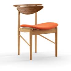 House of Finn Juhl - Reading Chair, Dark oiled Oak/Walnut, Cat. 3 Watercolour, Pumpkin Spice - Matstolar - Finn Juhl - Orange,Träfärgad - Trä/Textilmaterial