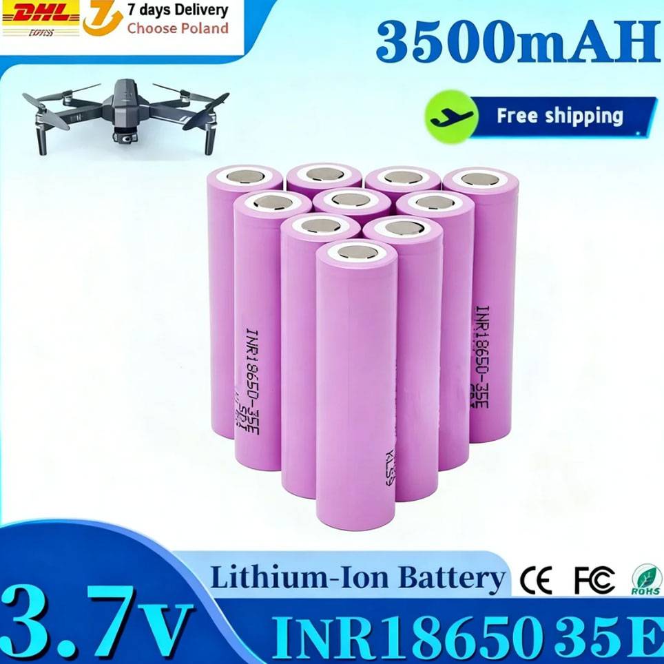 For 35E power 18650 lithium battery 3500mAh 3.7v 25A high power INR18650 electrical tools