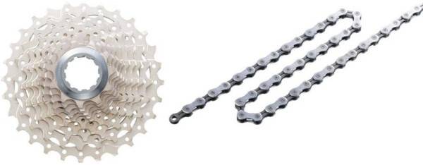 Shimano 105 R7000 11-speed kassette og kæde sampak - Gearing 11-28
