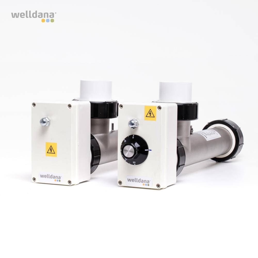 Welldana® Pool elvarmer - M. Hi-limit + termost. - 6.