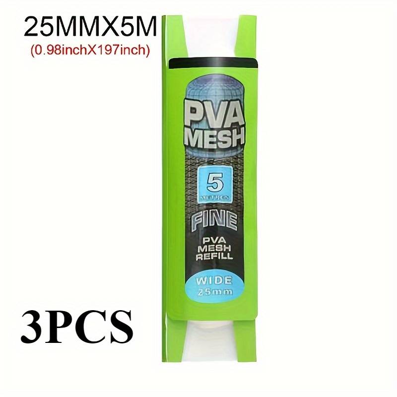 3pcs Of 196.85 Inches Pva , Pva Fishing Bag Net, Water-soluble Net For Carp Fishing, Bait Trap Net, Fishing Sizes 25/37/44mm
