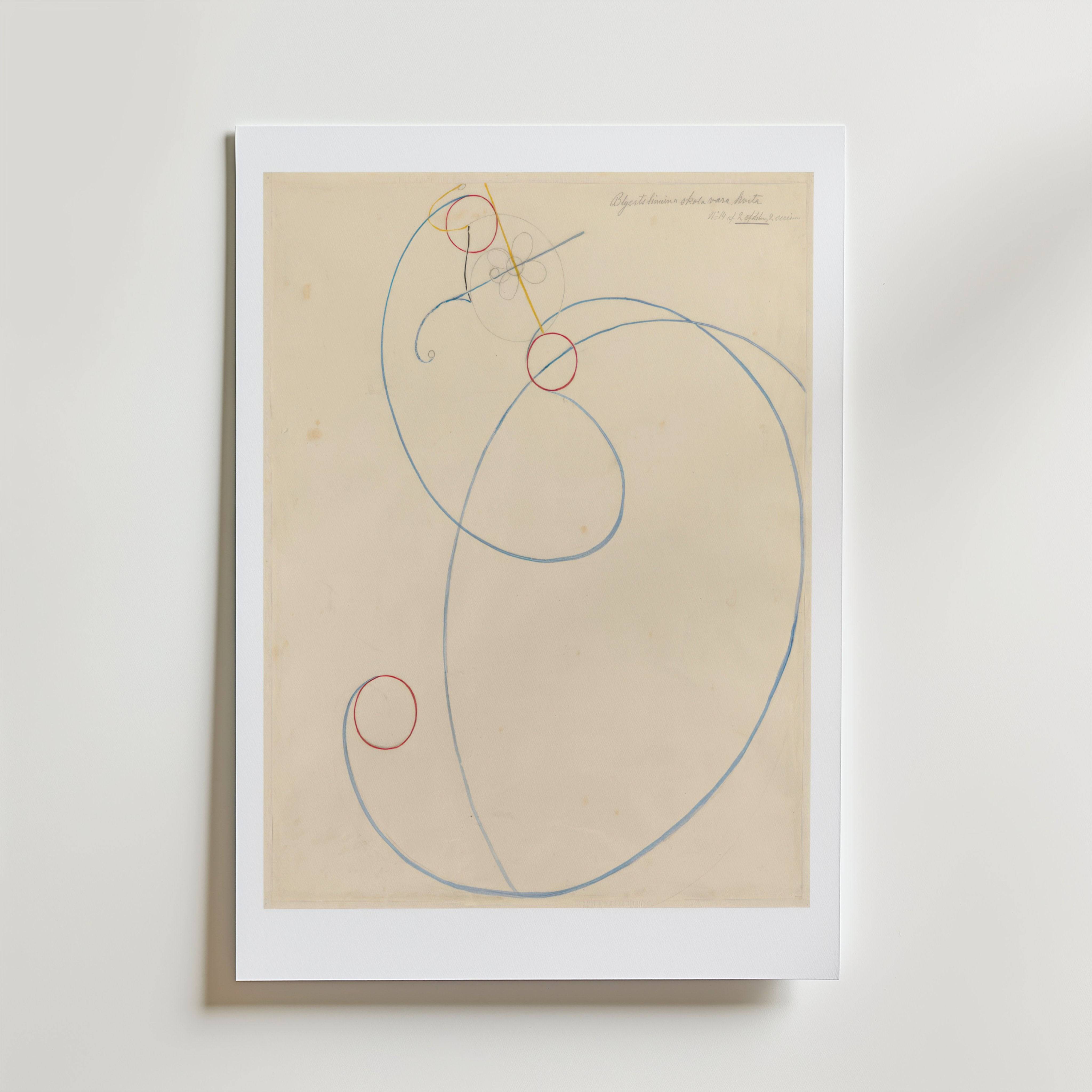 Hilma af Klint The Pleiades Poster - Fine Art Poster 70x100 cm