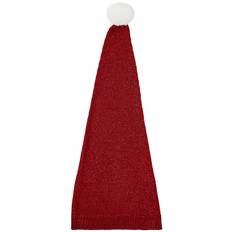 Name It Nissenue - Stickad - NmnRinjah - Jester Röd/V. Röd Lurex - Name It - 47-48 cm - Tomtemössa