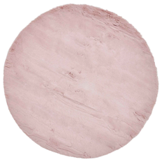 Rabbit Fur Rosa Ø Rund 200 cm
