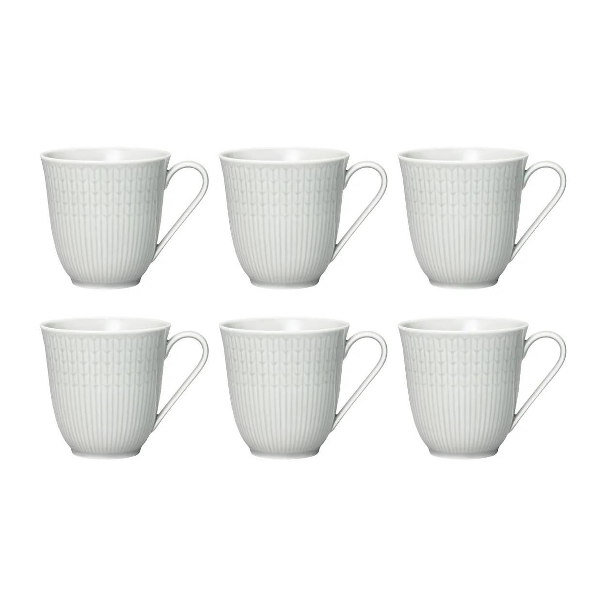 Rörstrand Swedish Grace mugg liten 6-pack Dimma (grå) - Grå