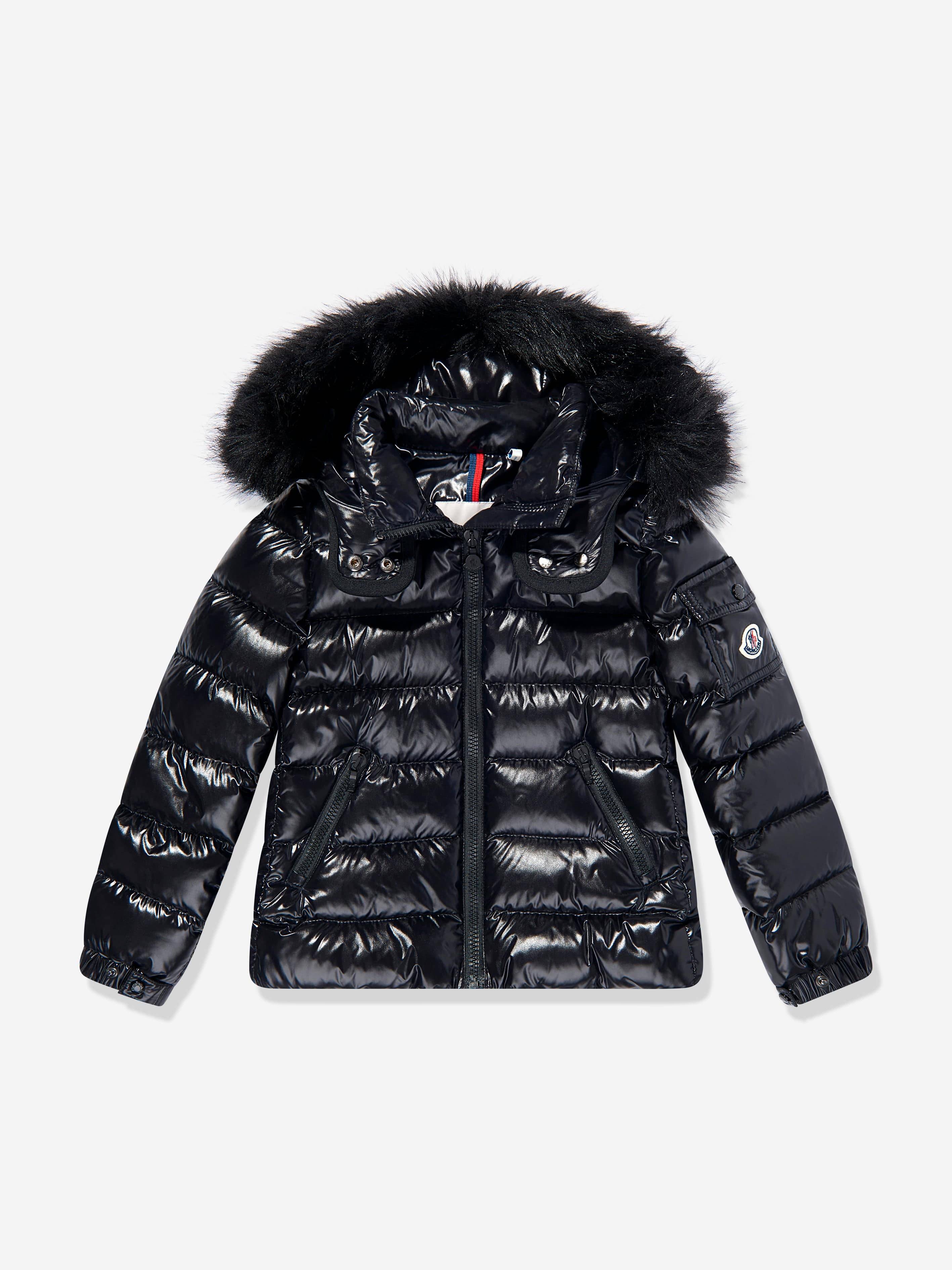 Moncler Enfant Girls Badyf Down Padded Jacket in Black - Black / 12 Yrs (12 Yrs)