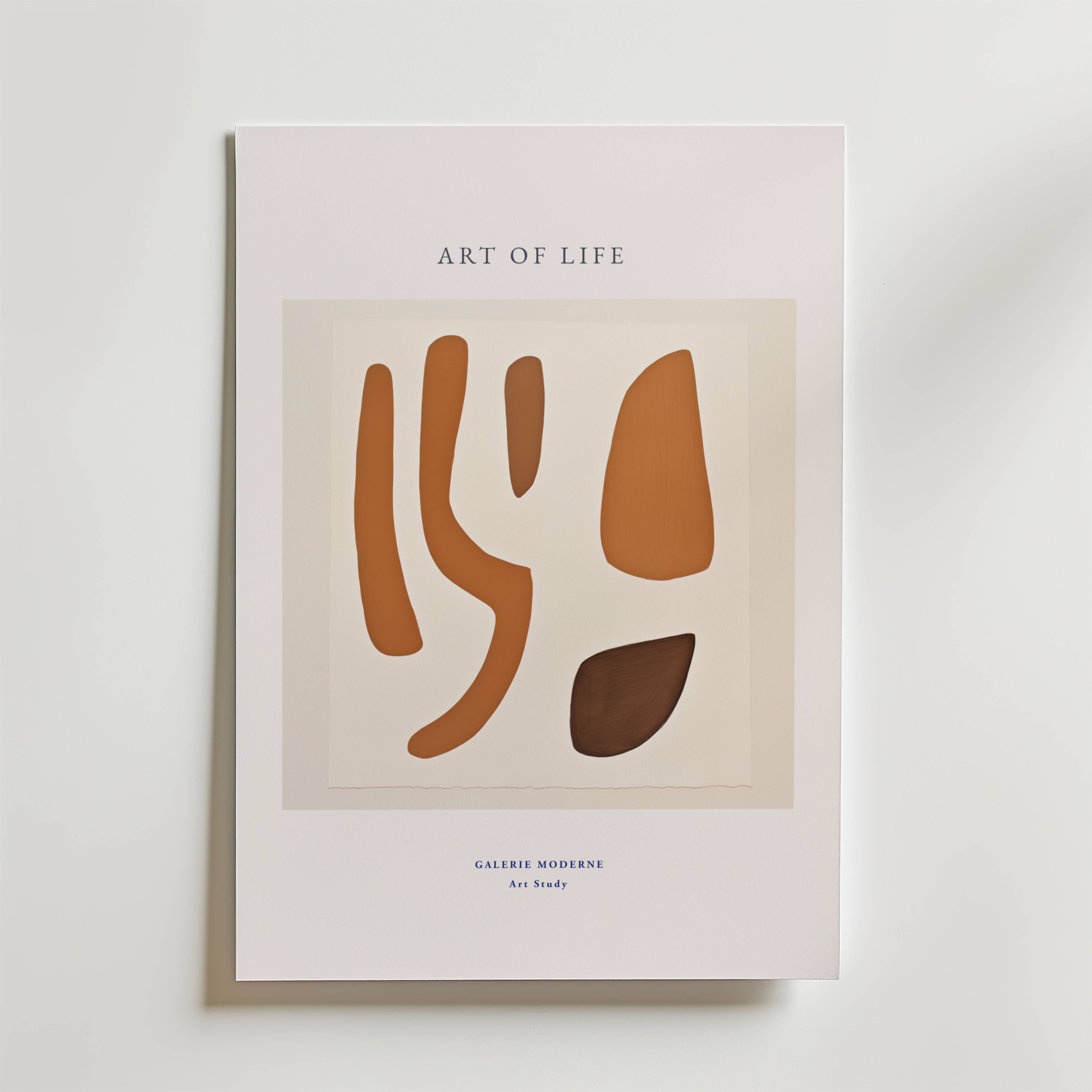Flow of Earth Poster - Premium Canvas 40x50 cm