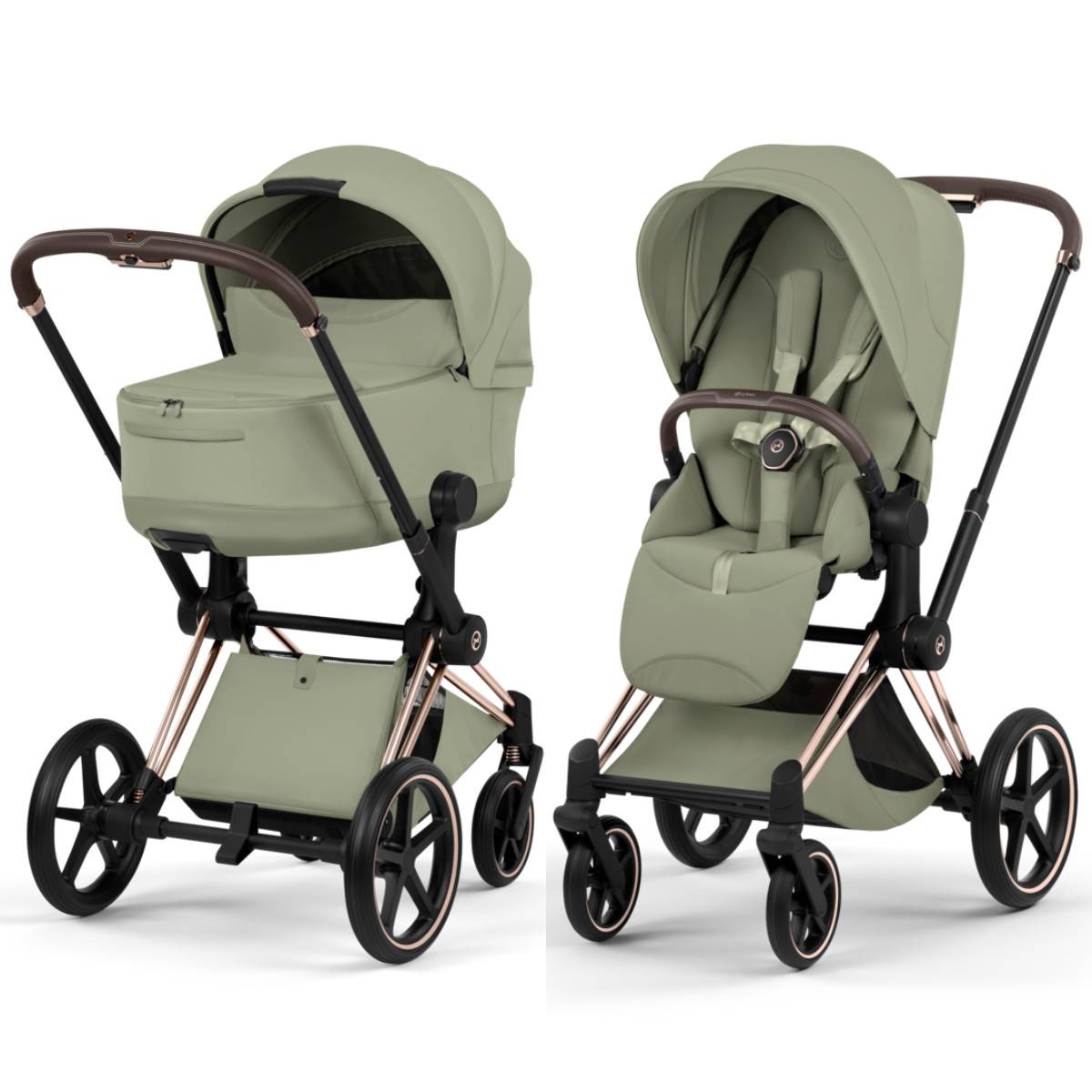 Cybex Priam 5 Style Combi Stroller - Sage Green