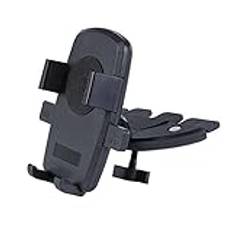 FSUFW Ny Universal Justerbar CD-spelare Slot Smartphone Hållare Bil CD Mount GPS Bracket Auto Cellphone Stand(Nero)