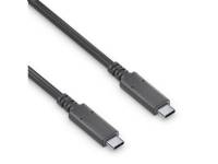 Purelink PureInstall PI6000 - USB-kabel - 24 pin USB-C (hane) till 24 pin USB-C (hane) - USB / USB 2.0 / USB 3.2 Gen 2 - 20 V - 3 A - 3 m - rund, aktiv, USB Power Delivery (60W), 8K30Hz stöd - svart