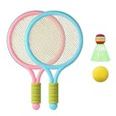 barn badmintonset barn tennisracket set plast småbarn badmintonracket med badmintonboll tennisboll