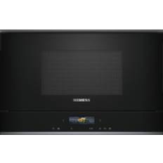 Siemens BF722L1B1, iQ700, Einbau-Mikrowelle, Schwarz, Edelstahl, Türanschlag links, 5 Jahre Garantie