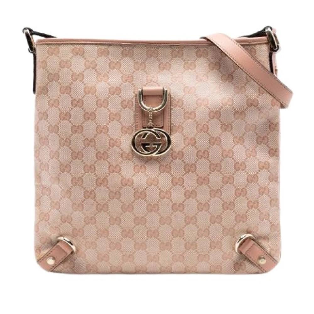 Gucci Vintage Pre-owned Canvas Crossbody Bag - Vintage - Dame - Beige - ONE SIZE - Uld