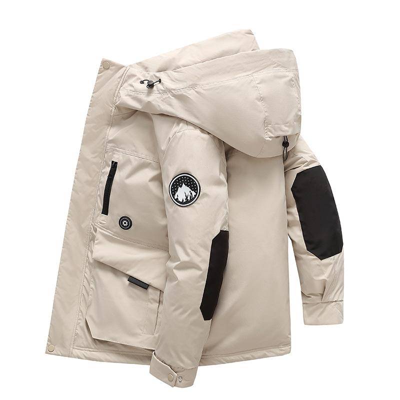 Winter New Tooling Jacket Thickened Loose Versatile Pie Overcome Cotton Coat XXL