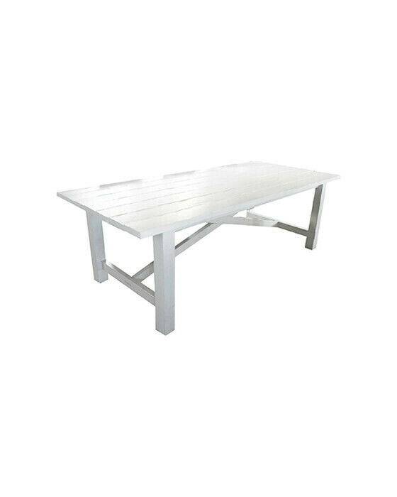 Ocean House Edward matbord vit - Vit (L: 180 x B: 100 cm)