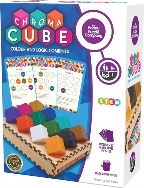 Chroma Cube Colour & Logic Wooden Game (Game, Engelsk)