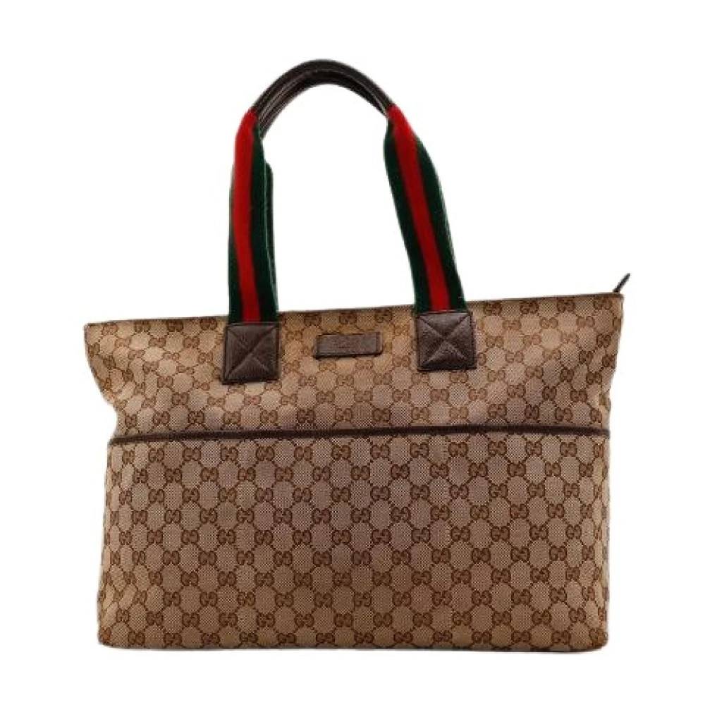 Gucci Vintage Pre-owned Le Tote Bag - Vintage - Dame - Brun - ONE SIZE - Uld