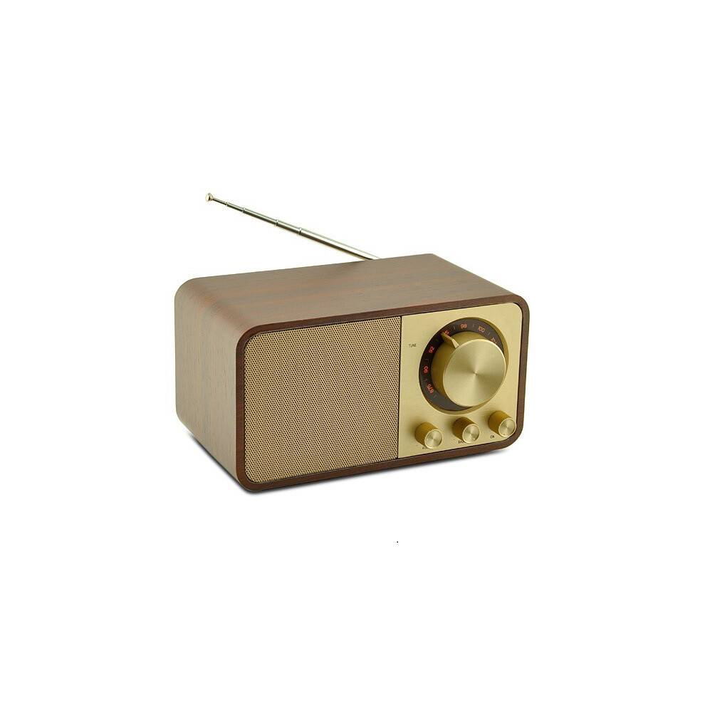FM-radio med modtagelse, bærbar Bluetooth-transistorradio med 5W højttaler, genopladelig vintage-radio