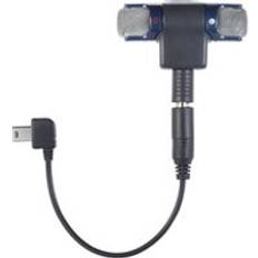 Extern stereomikrofon med 3.5mm till mini usb mikroadapterkabel f&#xF6;r gopro hero 3 3+ 4 f&#xF6;r aee sport action kamera mikrofon