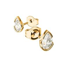 Schalins - Eloge Pear Cut Diamond Studs 0.60 Guld