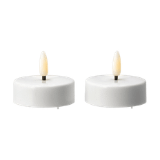 Scandi Essentials Bright värmeljus LED Ø5,8 cm 2-pack White