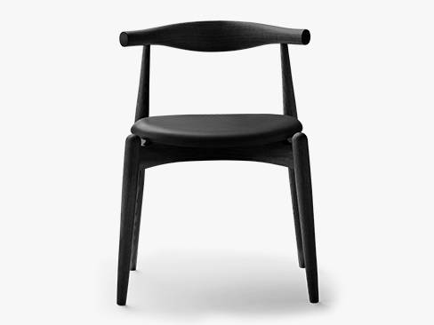 CH20 Elbow Chair - eg sort/sort THOR læder - Carl Hansen & Søn
