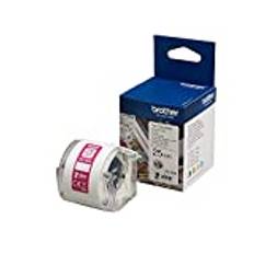Brother CZ-1004 Farbetikettenrolle, 25 mm breit, 5 m lang für Etikettendrucker VC-500W, weiß