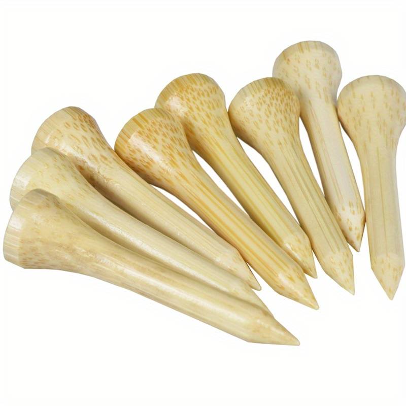 100pcs/set Golf Tees Bamboo Tee Golf Balls Holder 4 Sizes Tees Drop Ship