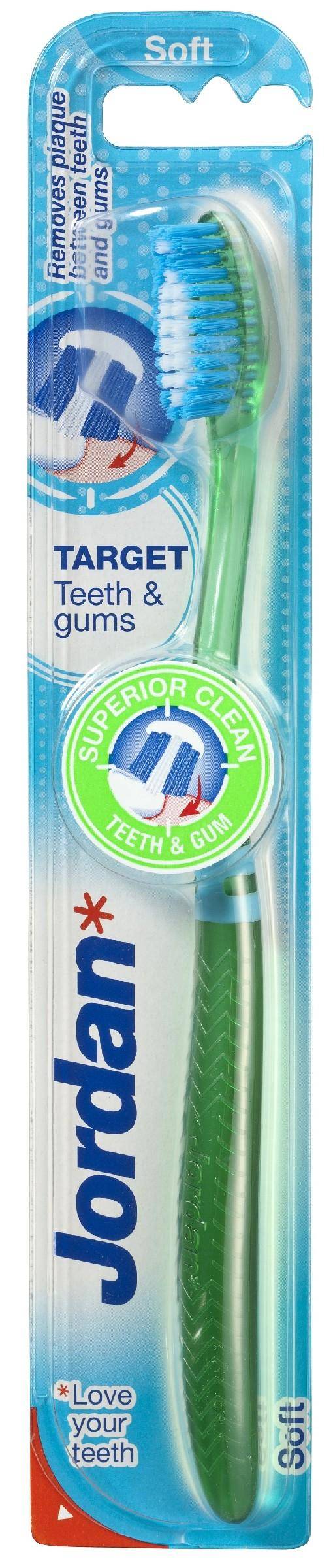 Jordan Target Teeth & Gums blød tandbørste 1 stk.
