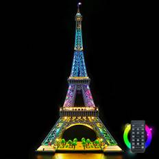 LocoLee Led Licht Set Kompatibel mit Lego Eiffel Tower, Led Beleuchtungs Set Compatible with Lego 10307 Eiffel Tower - Nur Lichter Set, Kein Modell (Fernbedienung-Version)