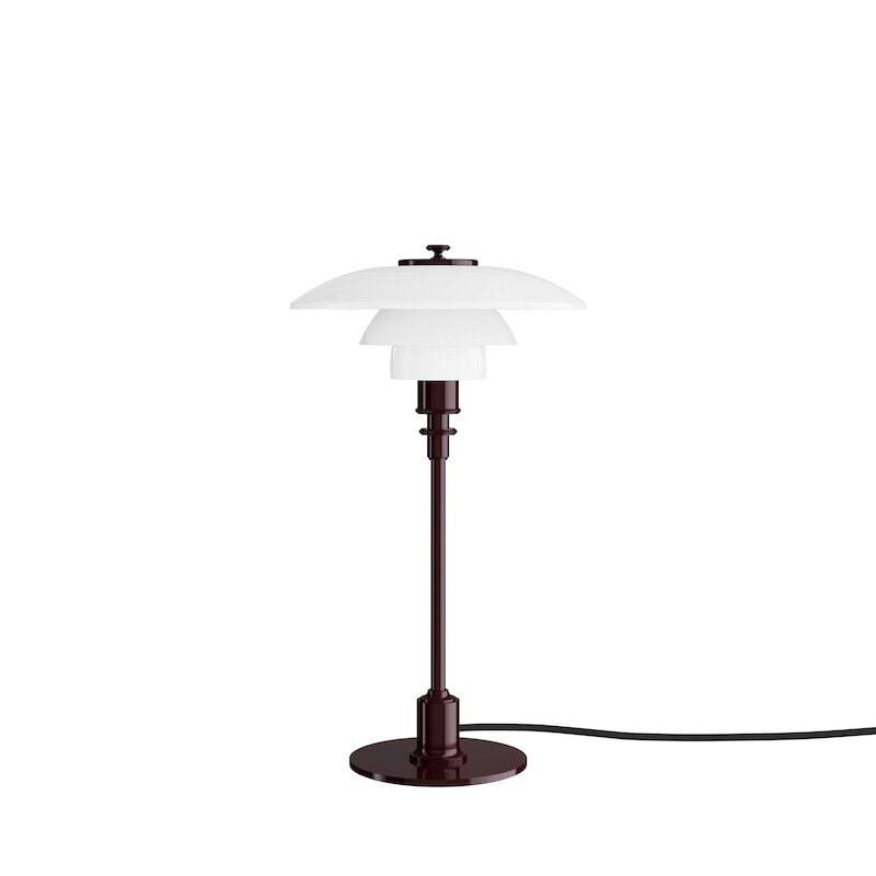 Louis Poulsen PH 2/1 bordslampa glossy burgundy