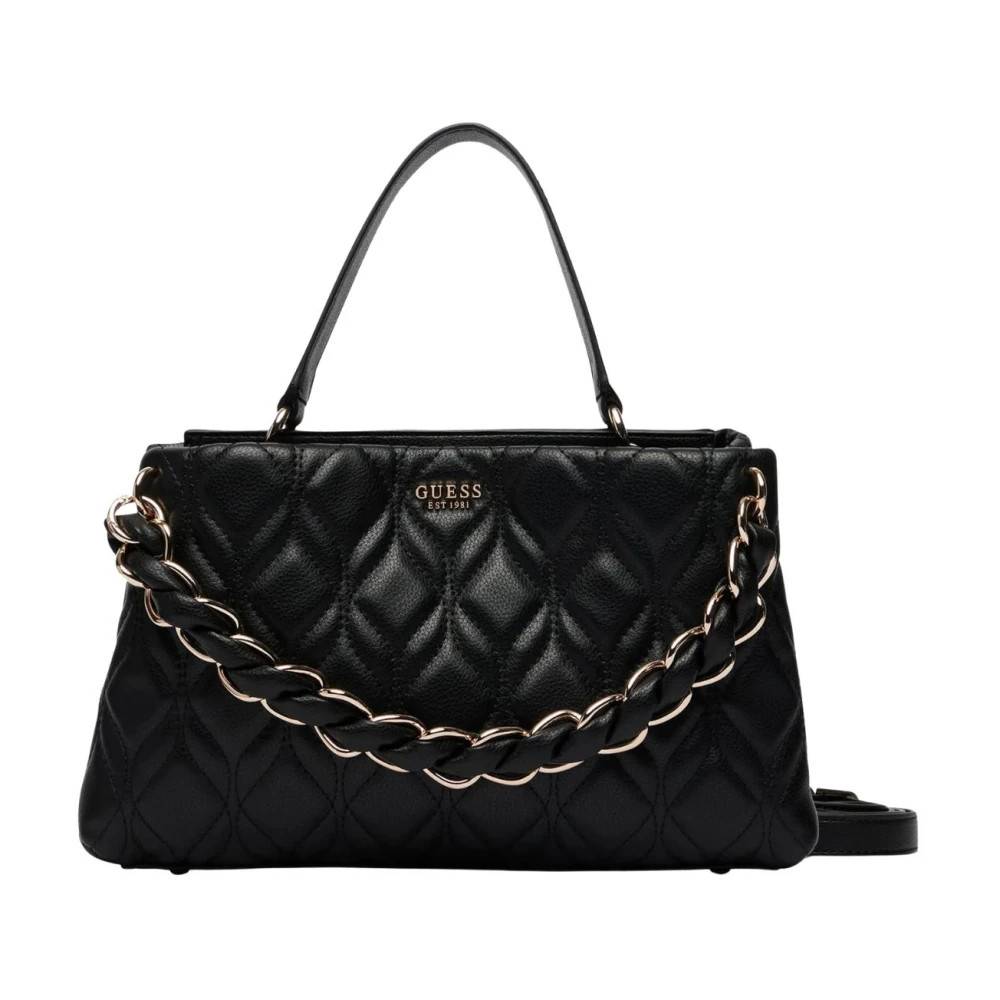 Guess Maxine 2 Comp Satchel - Tasker - Dame - Sort - ONE SIZE - Uld