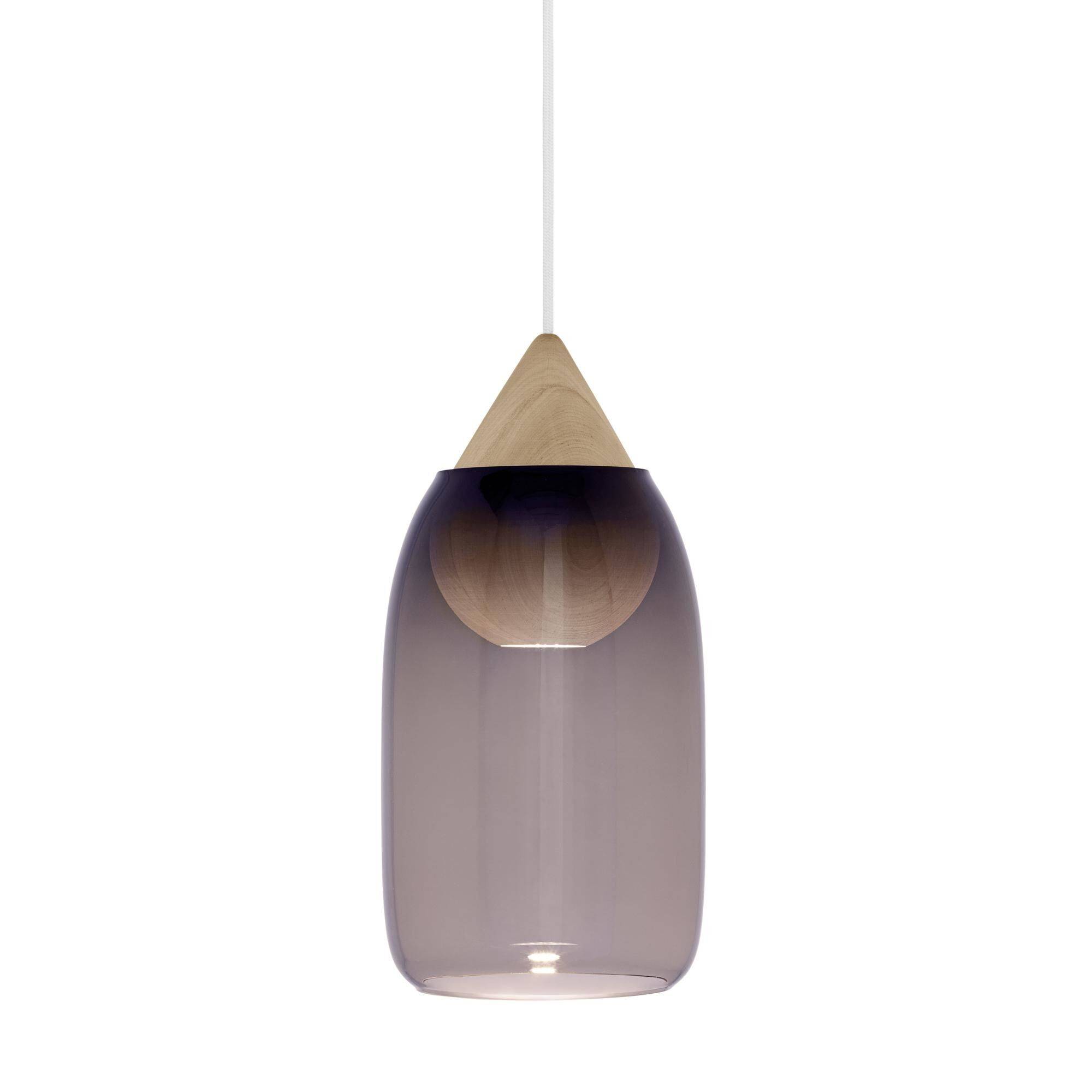 Mater Liuku Taklampa Drop Linden Wood/Violet - Violett och trä