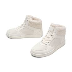 Lejon - Vita Bailey - Varmfodrade höga sneakers - Storlek 37 - Bekväma