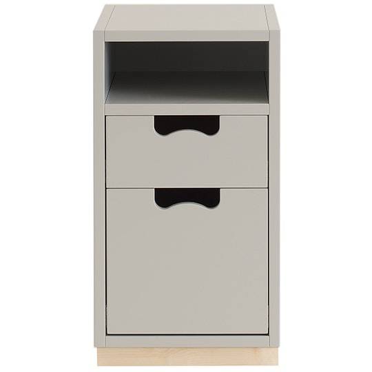 Asplund Snow G3 Underskab Med Fod t - Skuffer Eg Lysegrå - SDG305P1