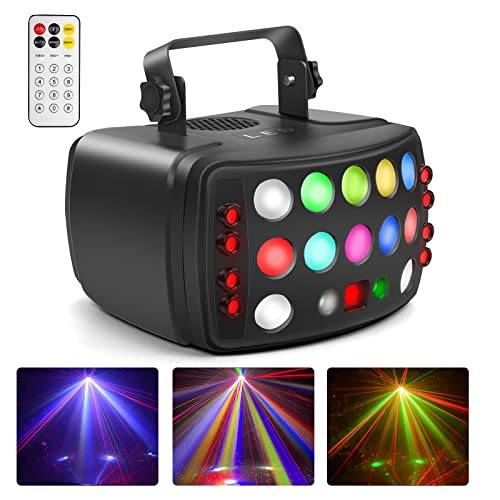 Discolicht Partylicht, DMX 512 Effektstrahler,LED RGB Licht DJ Projektor Musikgesteuert DJ Disco Lichter Für KTV Bar Familientreffen Hochzeit Geburtstag Halloween