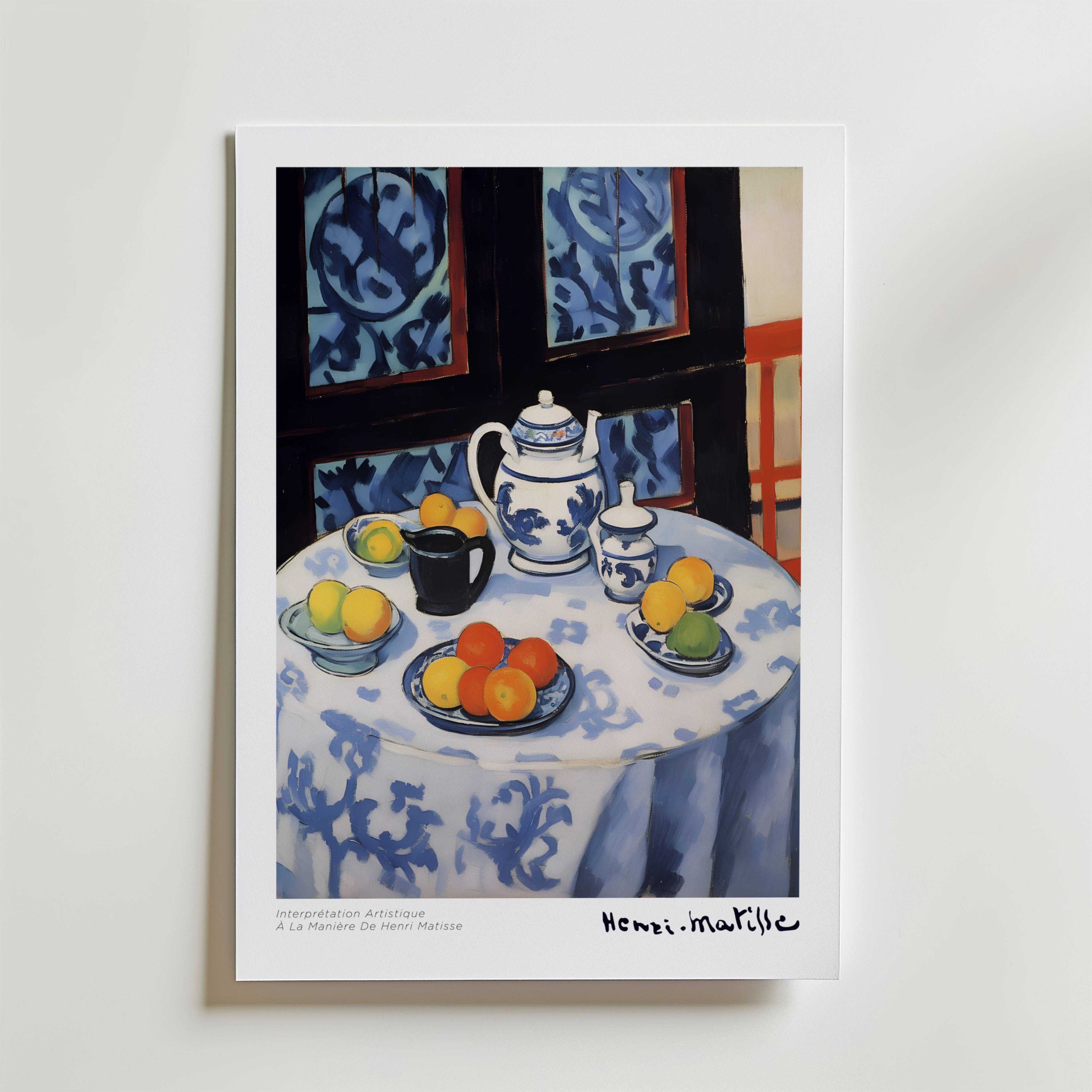Th� et Lombre Matisse Poster - Premium Canvas 70x100 cm