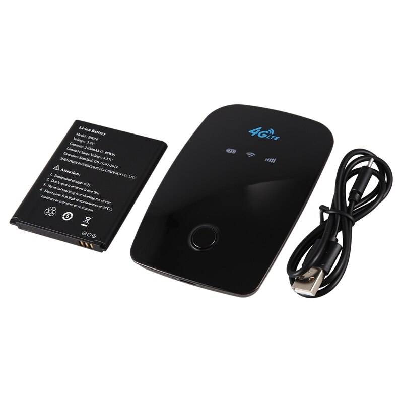 4g lte mifi wifi-router 150 mbps 2100 mah mobil wifi-hotspot 4g trådlös bärbar bil wifi-router