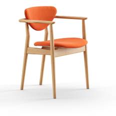 House of Finn Juhl - 109 stol, Dark oiled oak, Cat. 3 Watercolour, Pumpkin Spice - Matstolar - Finn Juhl - Orange,Träfärgad - Trä/Textilmaterial