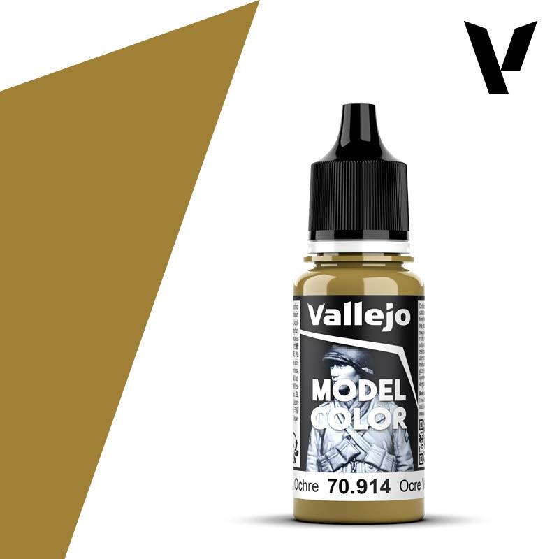 Vallejo Model Color: Green Ochre 18ml