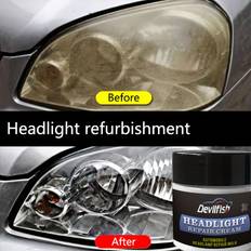 TEMU Headlight Restoration Kit - -resistant Polishing & Cleaning Paste For Visibility