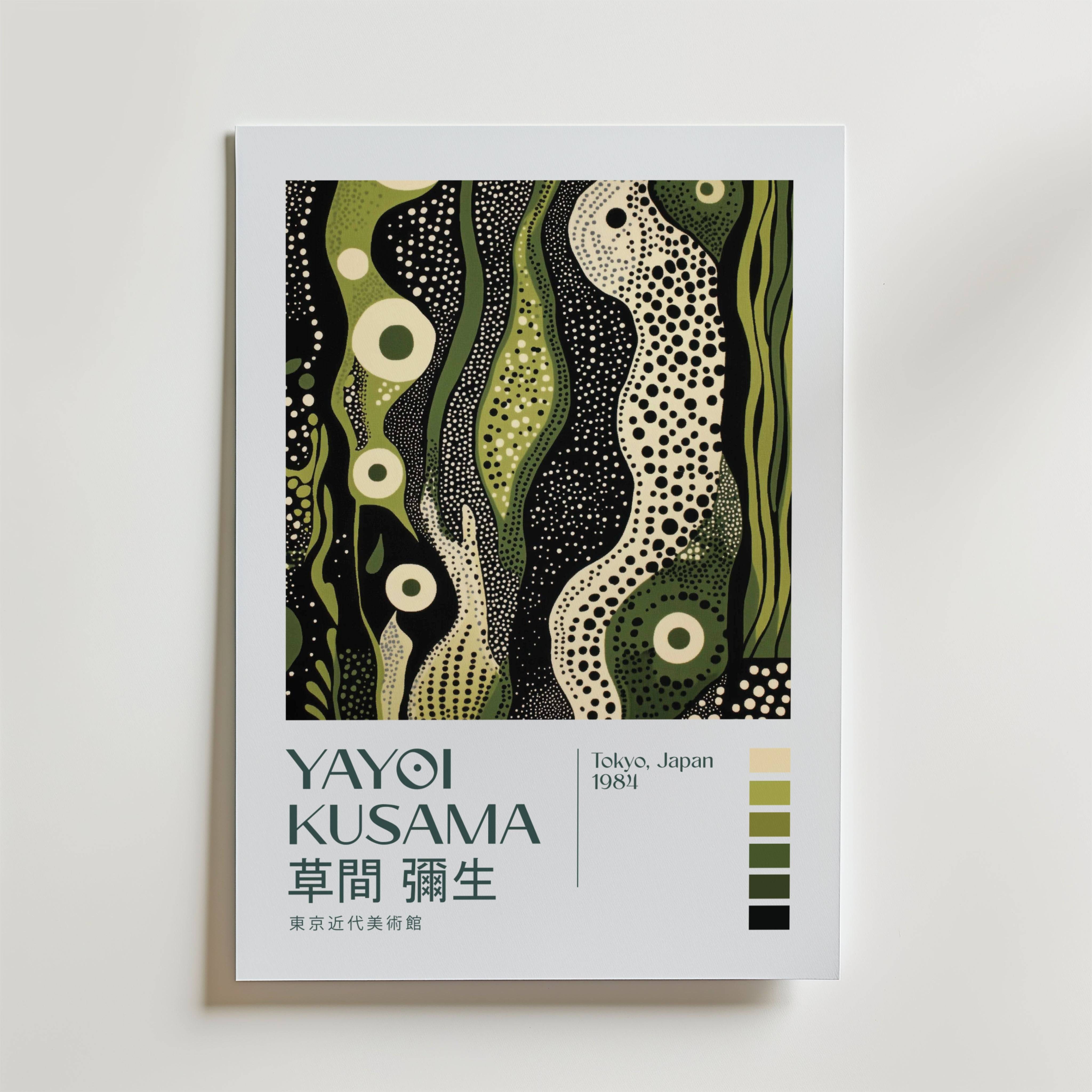 Yayoi Kusama Emerald Reverie Poster - Fine Art Poster 40x50 cm