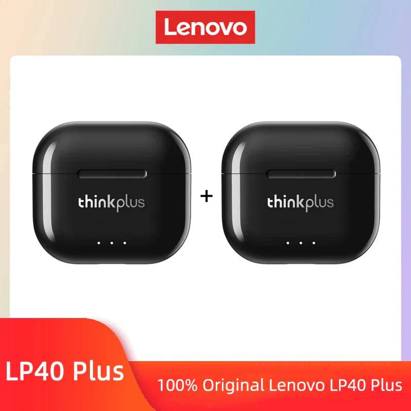 Lenovo LP40 II Wireless Noise Cancelling Earbuds - 2x Black