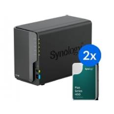 Synology DS224+ /24T | 2-bay NAS-server med i alt 24 TB lagerplads, Tower