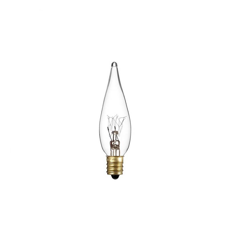 Flamme Grand-Siécle LED, klar - 240V, 25W E14.
